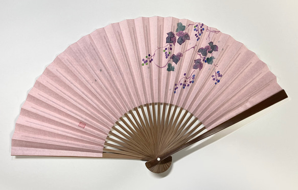 趣 -omomuki- 〈野葡萄〉　京扇子 1枚目の画像