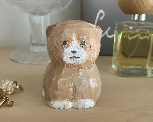 シュールな木製犬の置物 手作りアートスタイル シュールな木製犬の置物 手作りアートスタイル - メルカリ