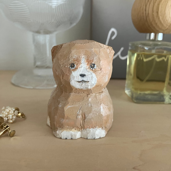 木彫りの子犬 置物 その他置物 Tuntuu 通販 19588860｜Creema(クリーマ