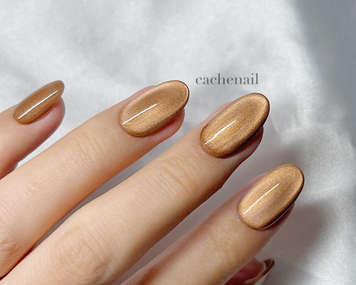 ブラウンマグネット×ラメ ワンカラーネイルチップ 2061552795.jpg?1699538054