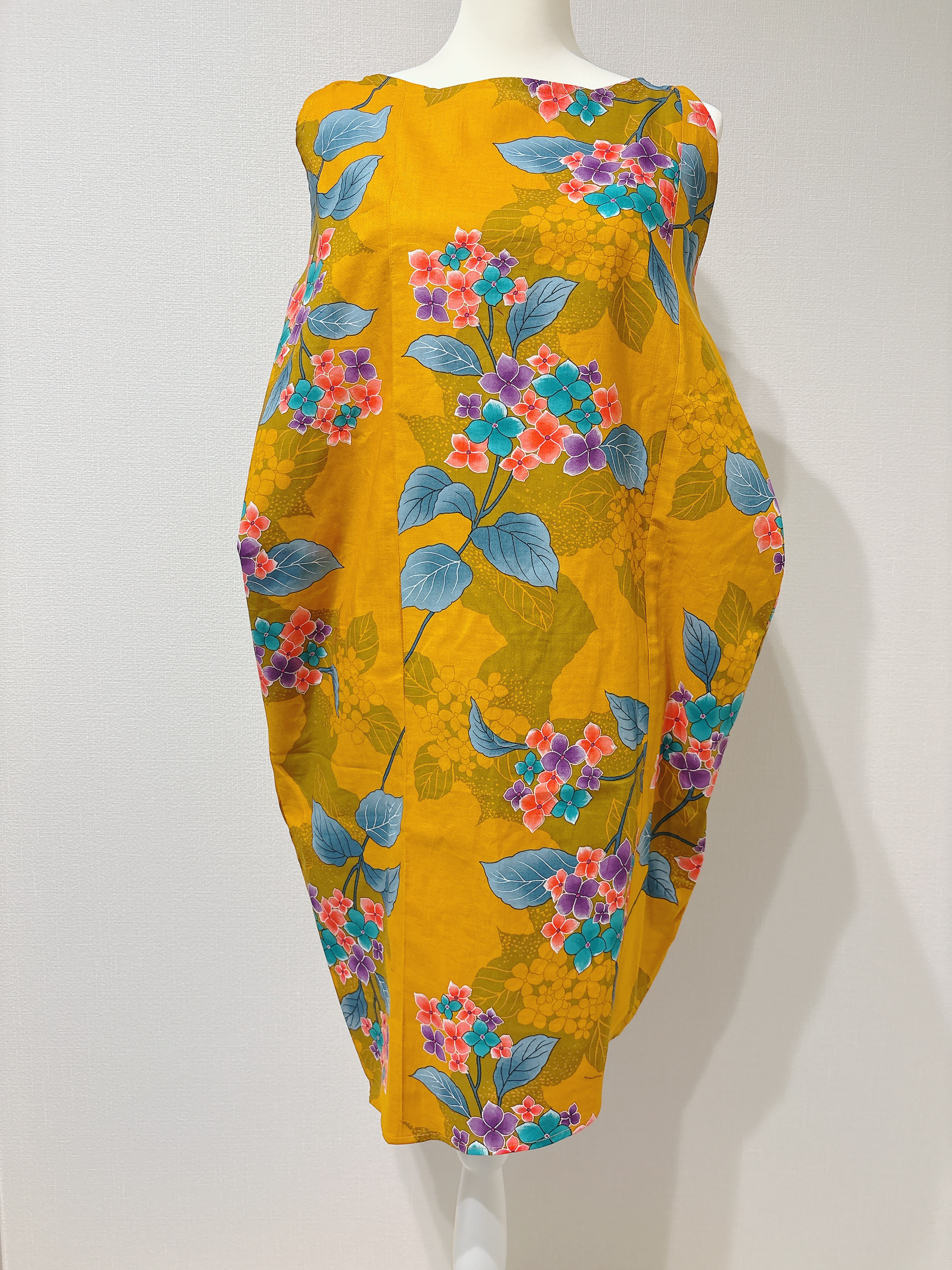 浴衣 ワンピース Mサイズ 和柄 YUKINKO 着物ドレス