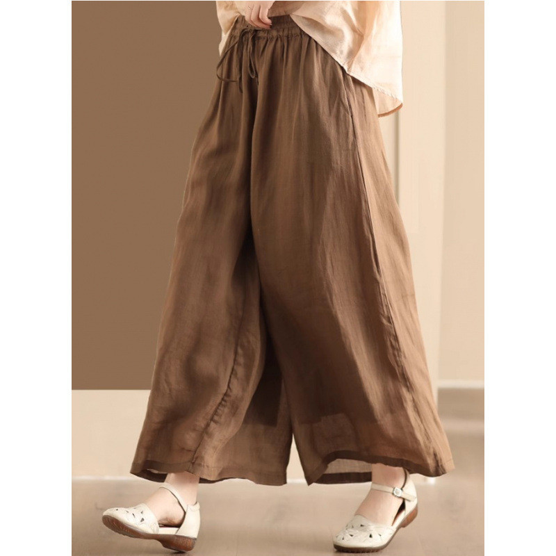 ダブルライニングワイドレッグパンツ【返品・交換可】品質最優先25-194