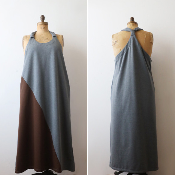 ⁑２０２５秋の新作　裏パイル スウェット　愉快なワンピース 後ろクロス　ジャンパースカート　ワンピースFY63 9枚目の画像