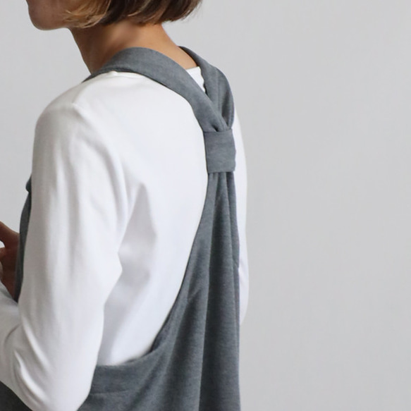 ⁑２０２５秋の新作　裏パイル スウェット　愉快なワンピース 後ろクロス　ジャンパースカート　ワンピースFY63 7枚目の画像