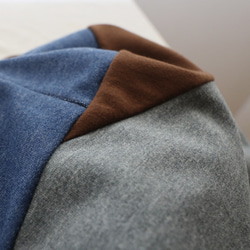 ⁂（送料無料）２０２５秋の新作　８５cm　裏パイル スウェット　愉快なパッチワーク　サルエル　パンツ　ゆったり　Y79F 12枚目の画像