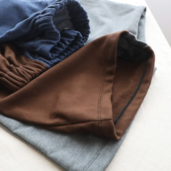 ⁂（送料無料）２０２５秋の新作　８５cm　裏パイル スウェット　愉快なパッチワーク　サルエル　パンツ　ゆったり　Y79F 4枚目の画像