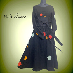 煌めきサッシュベルト W65〜95cm リバーシブル 着物リメイク J70504 煌めきサッシュベルト W65〜95cm リバーシブル 着物リメイク