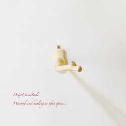 流木インテリア ６０ｃｍの流木枝を使った小鳥の止まり木 インコの壁掛けパーチ ピン止めタイプ ビス止め変更可 N131 10枚目の画像