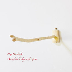 流木インテリア ６０ｃｍの流木枝を使った小鳥の止まり木 インコの壁掛けパーチ ピン止めタイプ ビス止め変更可 N131 9枚目の画像