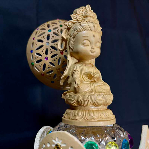 きたてぃっくアート⑤《瓢箪と小さな仏陀》 立体・オブジェ kitatik