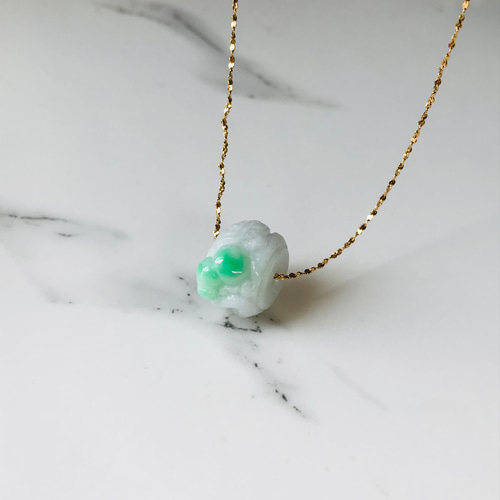 P229-003］ジェイド JADE ヒスイ 本翡翠 ペンダント ミャンマー産 