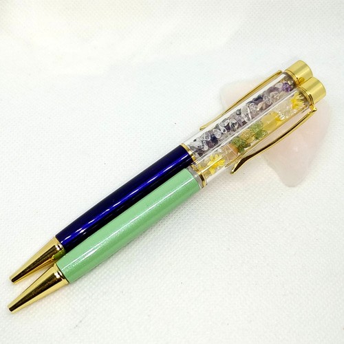幸せを呼ぶパワーストーン入りオルゴナイトボールペン 虹龍 【公式通販】