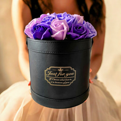 【1～2日発送】ワインレッド　M(70本)　サヴォンローズ　バラ花束　ブーケ ソープフラワー サボンフラワー 花束 ギフト 赤バラ ブーケ 22本 大輪