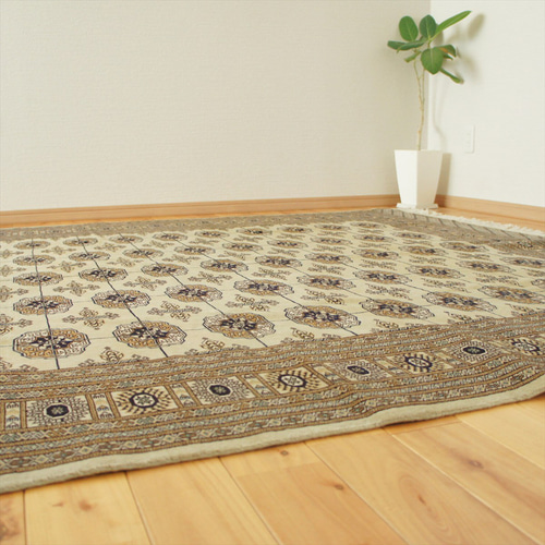 展示品　パキスタン　手織り　ラグ　絨毯　カーペット　幾何学模様　幾何学的 展示品 パキスタン 手織り ラグ 絨毯 カーペット 幾何学模様