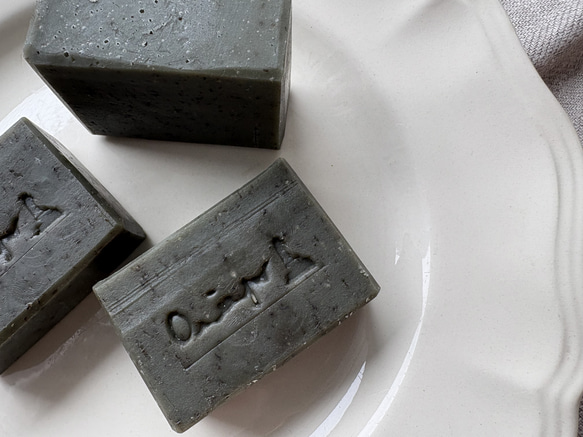 バジル石鹸　バジルソープ　Basil Soap  Savon de Basil　石鹸【1個】 5枚目の画像