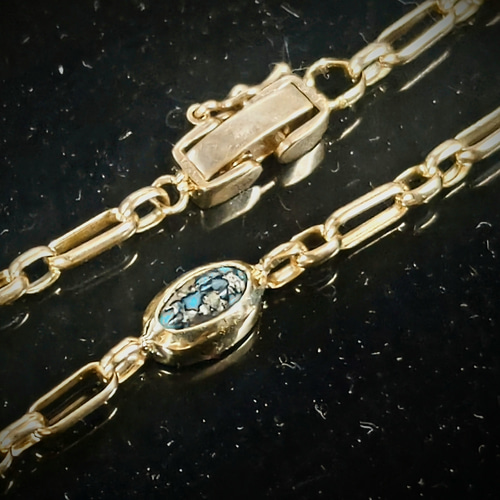 k18 ランダーブルーターコイズブレスレット ブレスレット 宗光 soukou