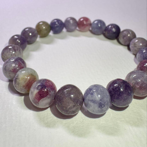 ユニコーン トルマリン②】幻想的な多色の魅力 天然石 ブレスレット