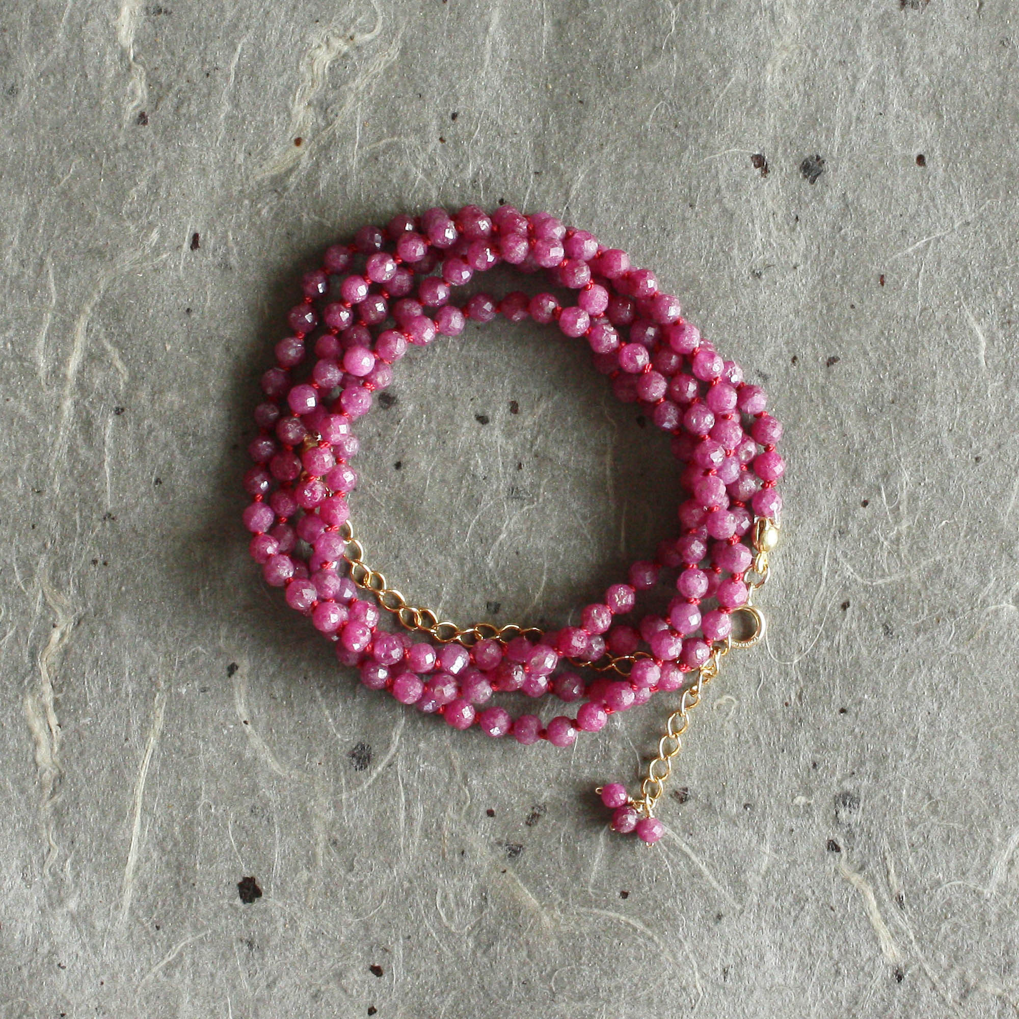 No. 107 86cm・ルビーのネックレス