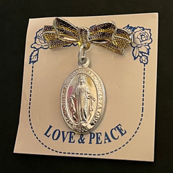 ピンバッジ 天使+不思議のメダイマリア様 Italy ピンバッチ Maria 通販