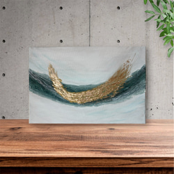 月の流れ　テクスチャーアート 月と波 テクスチャーアート 立体・オブジェ yuko_flor_art 通販