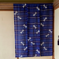 トンボ柄の暖簾 4枚目の画像