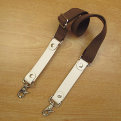 手縫い　本革　８丁差し シザーケース (ホワイト×カラフル)　SCA-143/CWE 7枚目の画像