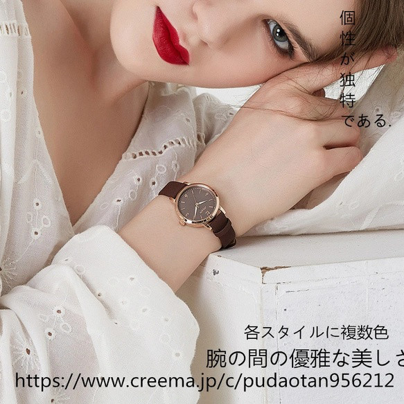 #高級感#旅行#小人数#贈り物#春夏の新作ファッションコンパクトナイトライトトレンドシンプルベルト学生防水石英時計女性