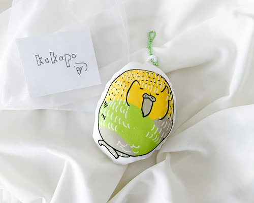 おやすみ、カカポのもちもちクッションキーホルダー キーホルダー