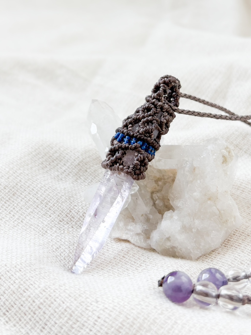 【魂を研ぎ澄ます光】ベラクルスアメジストのペンダント｜一点物