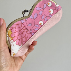 【専用です】うさぎの口金 親子がま口長財布☆ミナペルホネン ハンドメイド うさぎが可愛い親子がま口財布＊ミナペルホネン×リバティ mina