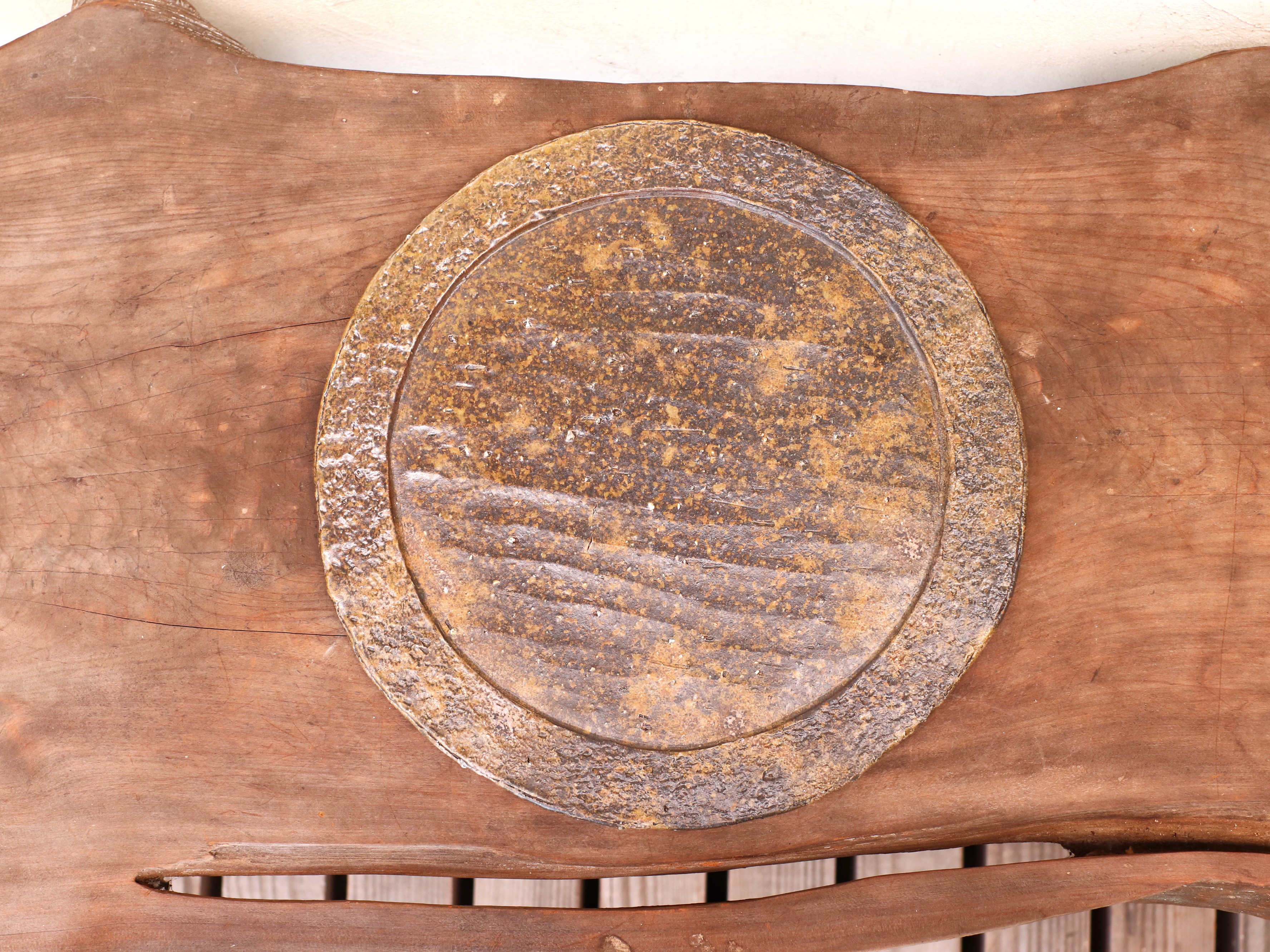 備前焼 皿(約26cm)　sr4-082