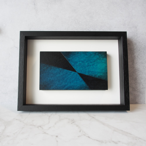 芸術的な壁掛け 空間演出 和モダン 手染めレザー ウォールアート「Type-G」Lサイズ