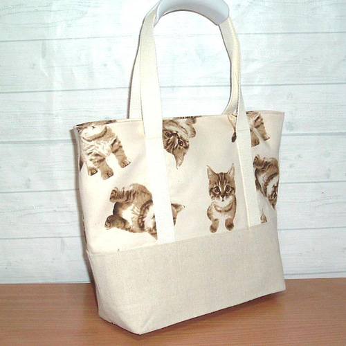 クリアランスセール20％OFF】猫柄トートバッグ 茶トラの
