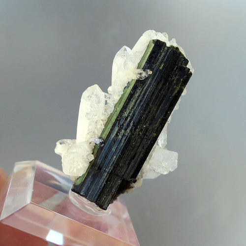 ショール（トルマリン）＋水晶｜原石・鉱物｜天然石コレクション 秋の