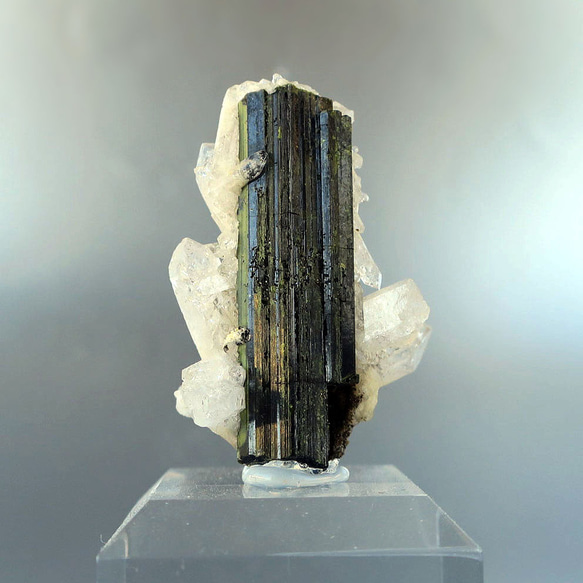 ショール（トルマリン）＋水晶｜原石・鉱物｜天然石コレクション 秋の