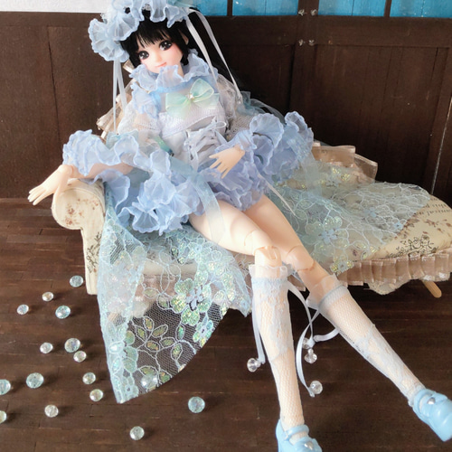 リカちゃん 服  ハンドメイド 人形服  洋服    2617 リカちゃん人形のお洋服*ハンドメイドドール服* その他人形 つながれ