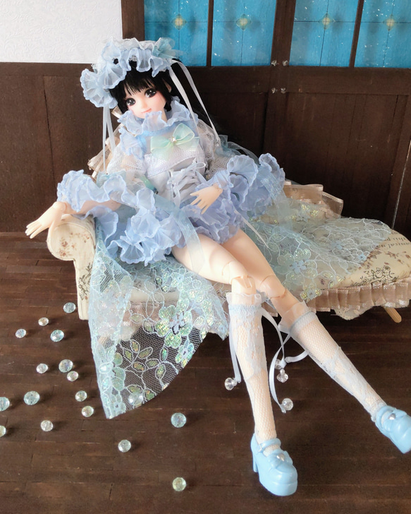 ドール服 リカちゃん 27cmドール クラゲ ロリータ ドレス その他人形