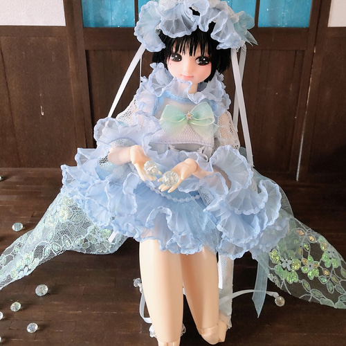 ドール服 リカちゃん 27cmドール クラゲ ロリータ ドレス その他
