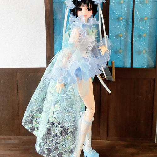 ドール服 リカちゃん 27cmドール クラゲ ロリータ ドレス その他人形