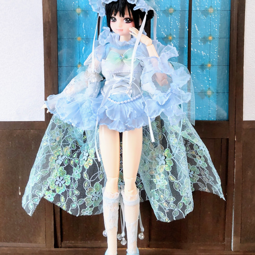 ドール服 リカちゃん 27cmドール クラゲ ロリータ ドレス その他人形