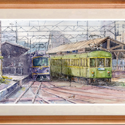 水彩画原画　葉山の休日・鐙摺浜　＃642 水彩画原画 葉山の休日・鐙摺浜 ＃642 絵画 syoumei 通販