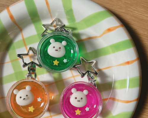 カラフルレトロゼリーキーホルダー キーホルダー MERU 通販 19593256