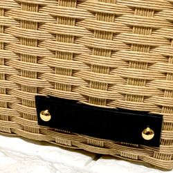 新作♬︎♡バンブーハンドルがオシャレ シンプル カゴバッグ お出かけ 浴衣 お着物にも使い易いサイズ♬︎♡ 13枚目の画像