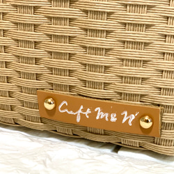 新作♬︎♡バンブーハンドルがオシャレ シンプル カゴバッグ お出かけ 浴衣 お着物にも使い易いサイズ♬︎♡ 10枚目の画像