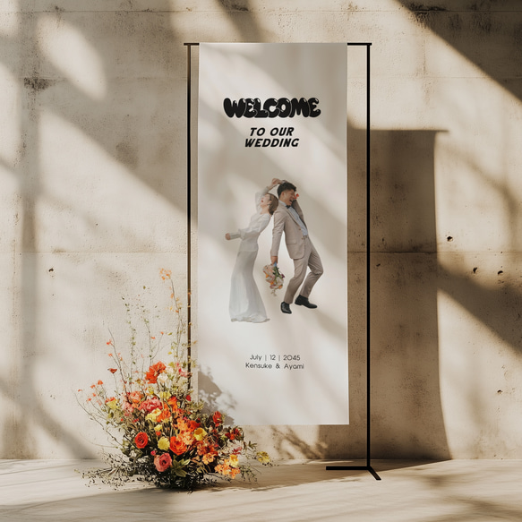 結婚式タペストリー ウェディング【サイズ5種類】芳名帳 ゲストブック