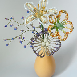 ビーズフラワー ガーベラ アートフラワー FLOWACCA 通販