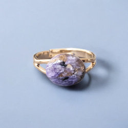 フローライト×マザーオブパールのカービングピアス 14kgf ピアス