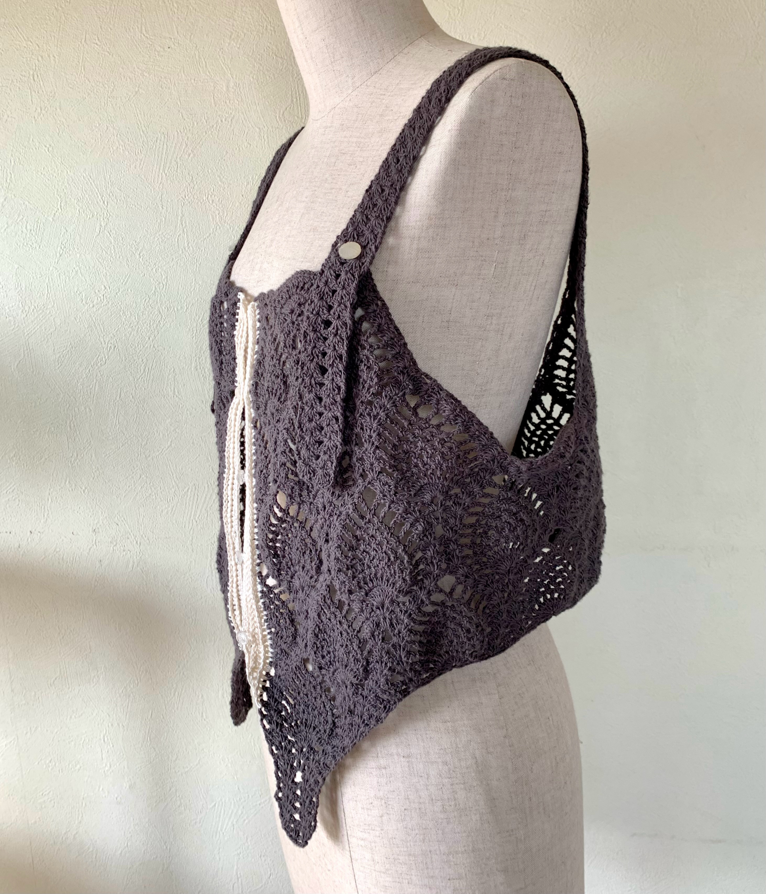 狂騒のパイナップルクロシェコルセット(コットン)