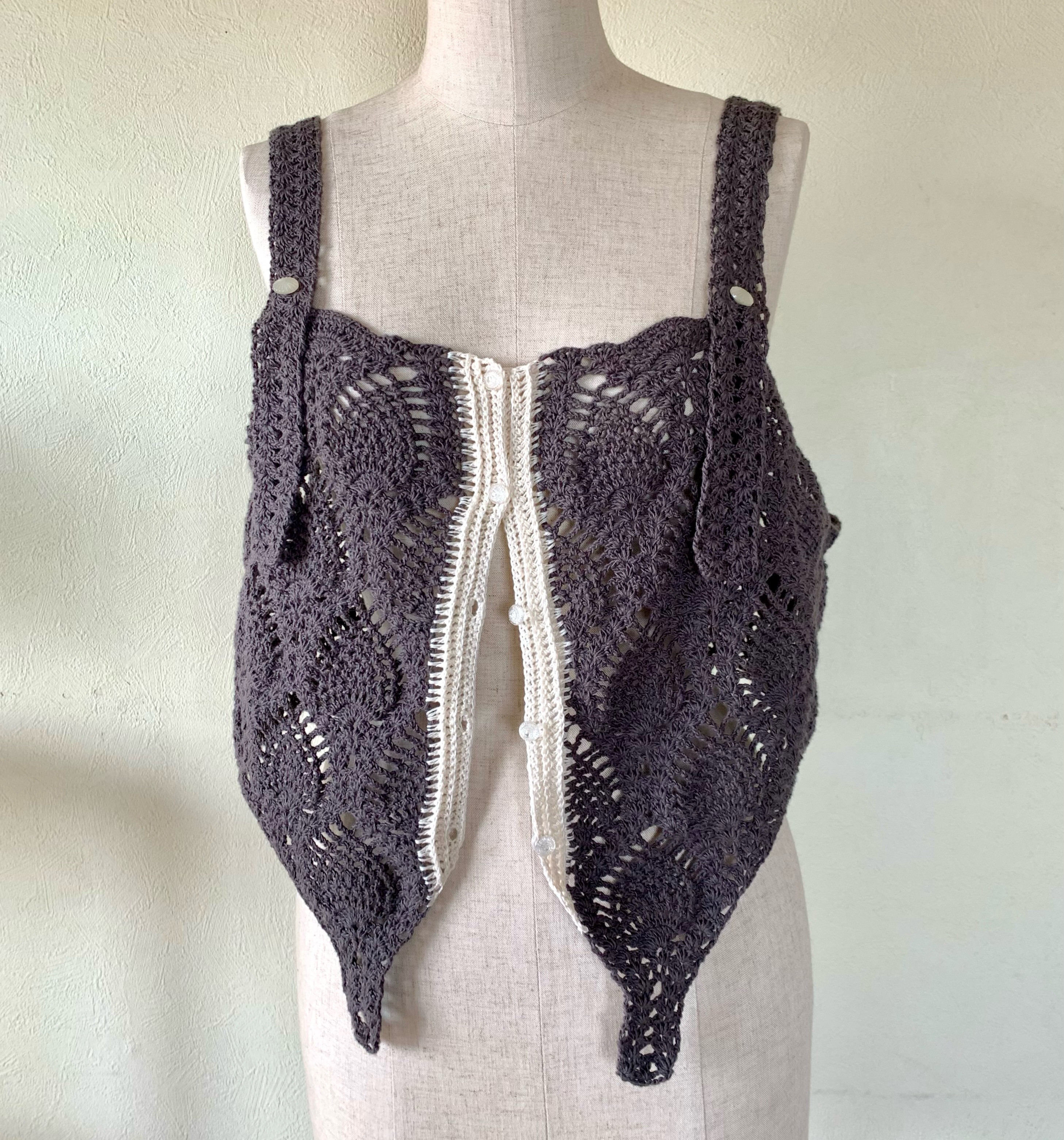 狂騒のパイナップルクロシェコルセット(コットン)