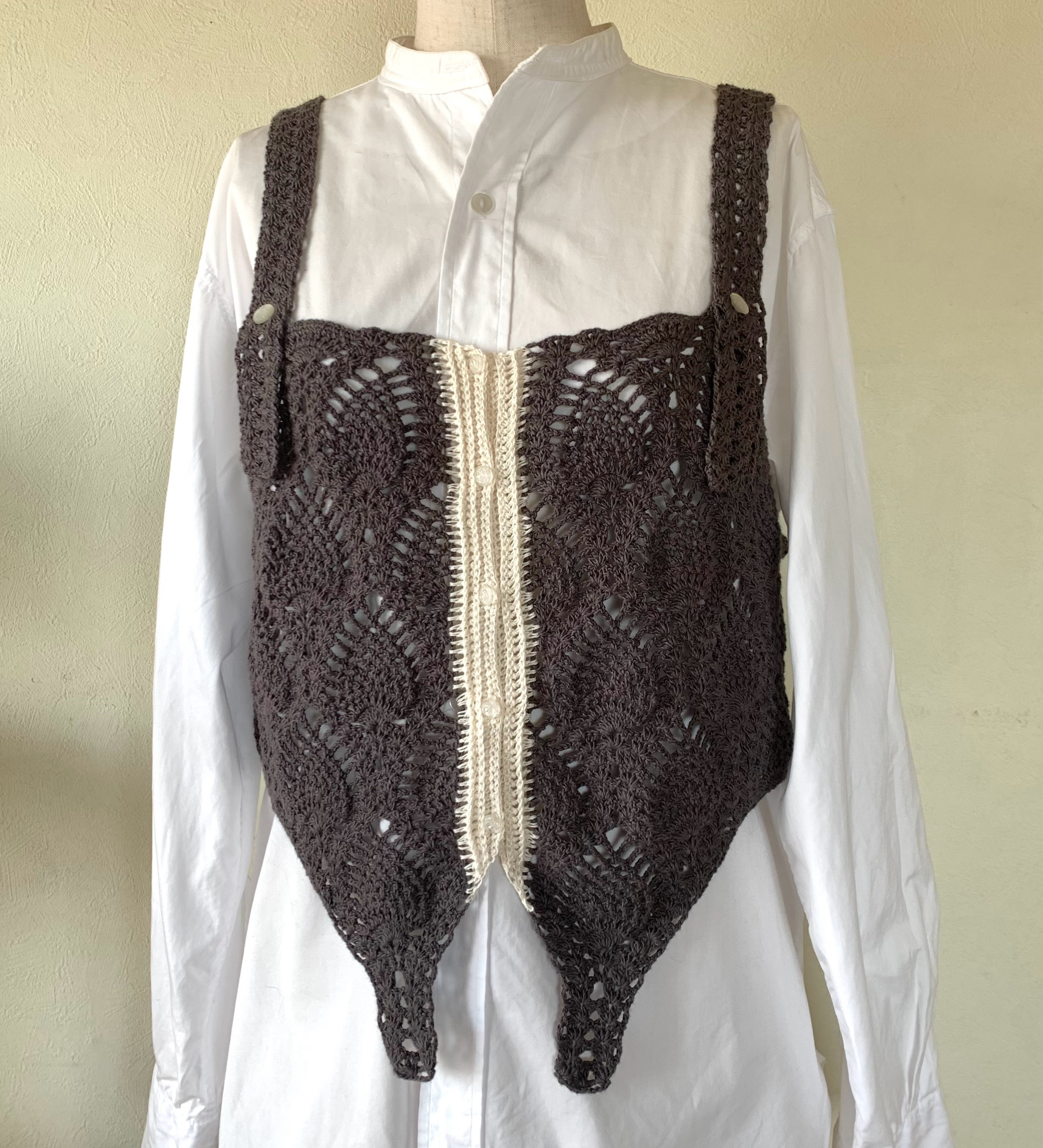 狂騒のパイナップルクロシェコルセット(コットン)